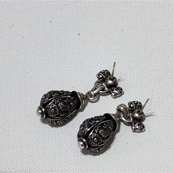 BRIGHTON vintage scrolled dangle‎ earrings - Picture 4 of 4